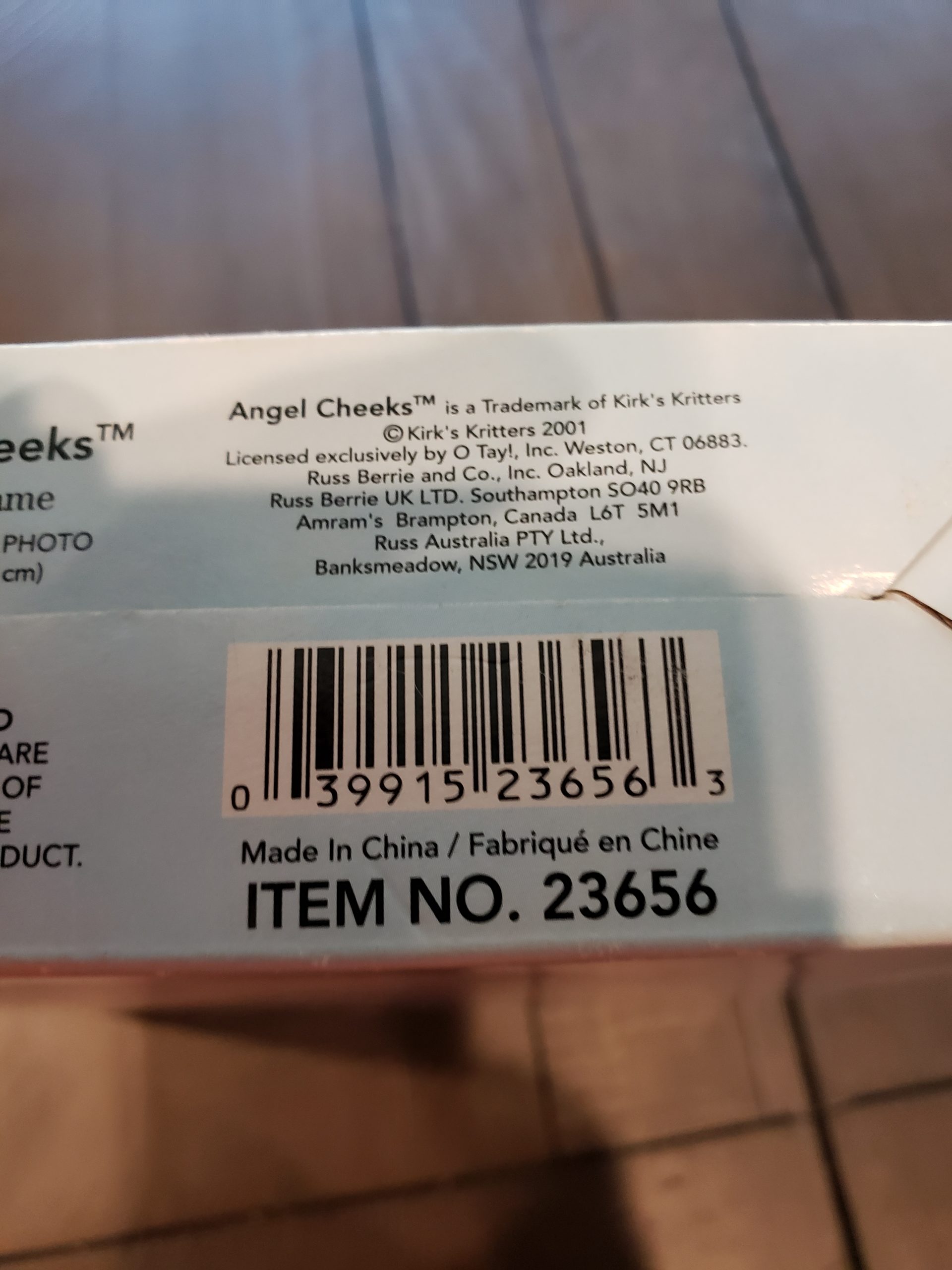 Angel Cheeks "Our Little Angel" Picture Frame NIB 4 X 6 - Cherish Memories Forever with this Adorable Keepsake