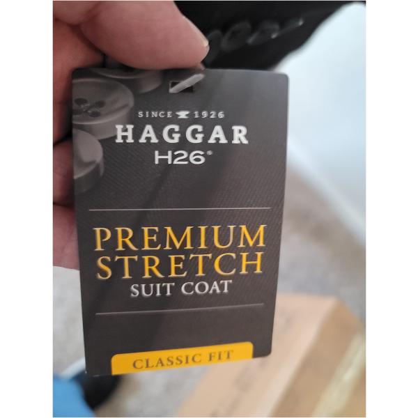 J.M. Haggar Premium Stretch Classic Fit Suit Jacket Blue