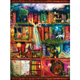 Treasure Hunt Bookshelf Puzzle by SunsOut 1000 pieces
