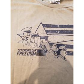 Graphic Tee Shirt "Defending Our Freedom" Men's 2XL Field & Stream