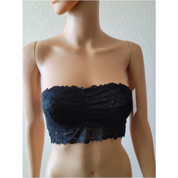 Auden Bandeau Bra Underwired Lace XS Stretch Strapless