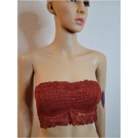 Auden Bandeau Bra Underwired Lace XS Stretch Strapless
