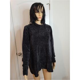 Karen Scott Sweater Solid Chenille Cowlneck Plus Size
