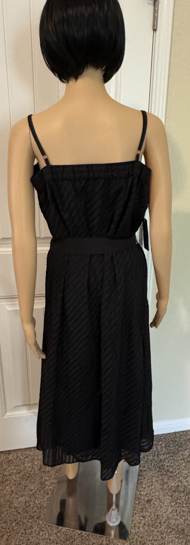 RACHEL ROY Womens Black Sleeveless Square Neck Maxi Sheath Party Dress Size: XL
