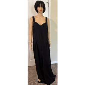 EMERALD SUNDAE Black Belted Sleeveless Sweetheart Neckline Jumpsuit Wide Leg Plus 24